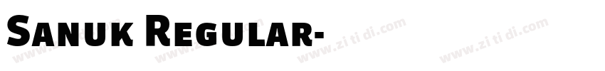Sanuk Regular字体转换